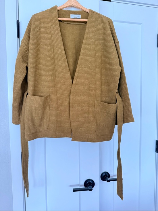Madewell Jackets & Blazers - Madewell Texture & Thread Belted Cardigan Size L Women’s
